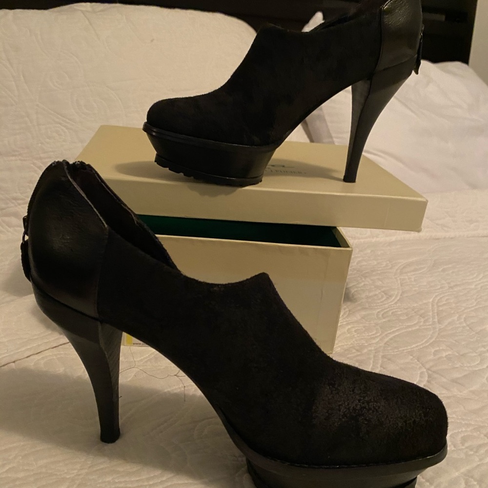 Suede booties